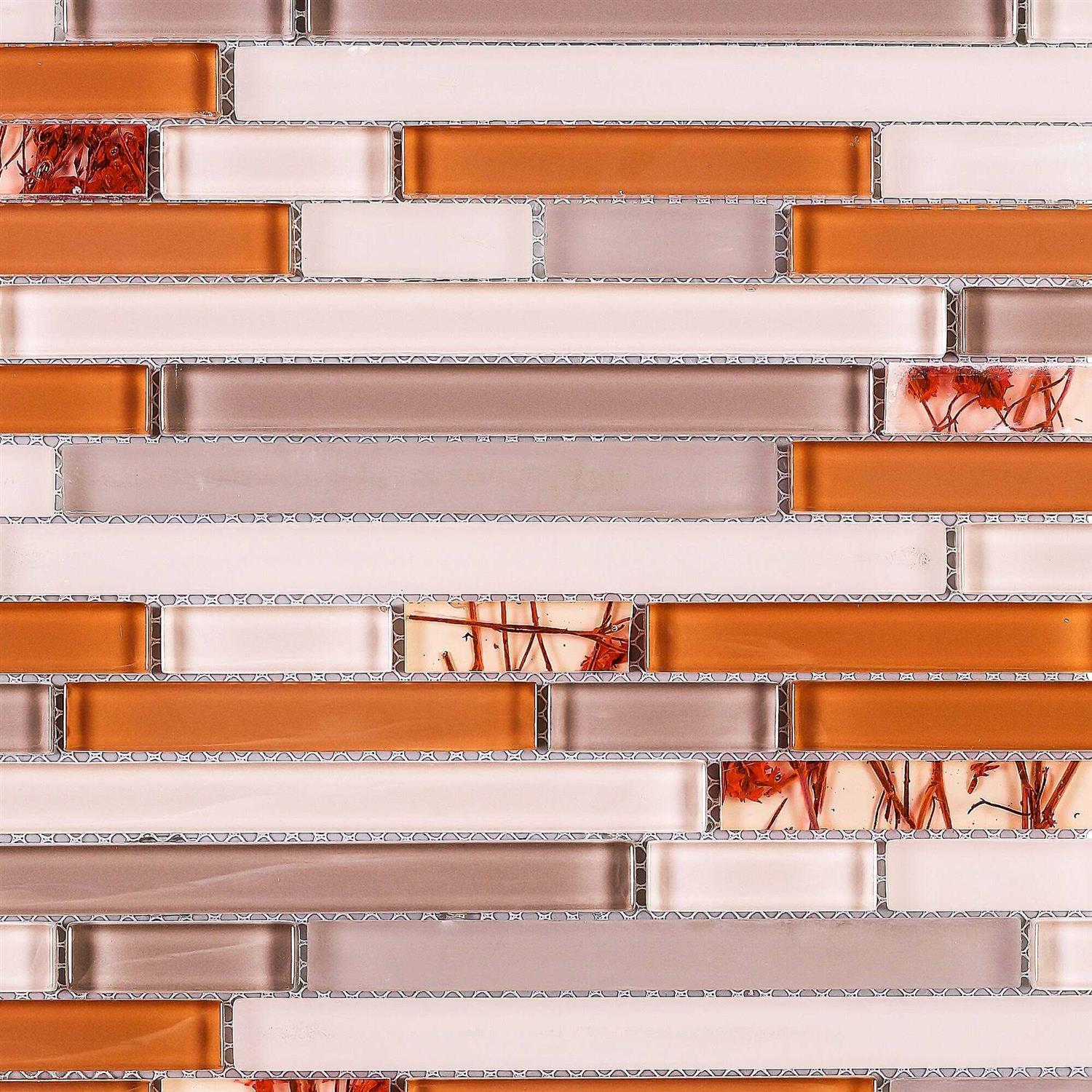 Supreme Tile TileGen. Random Sized Glass Mosaic Tile Wall Tile - Image 5
