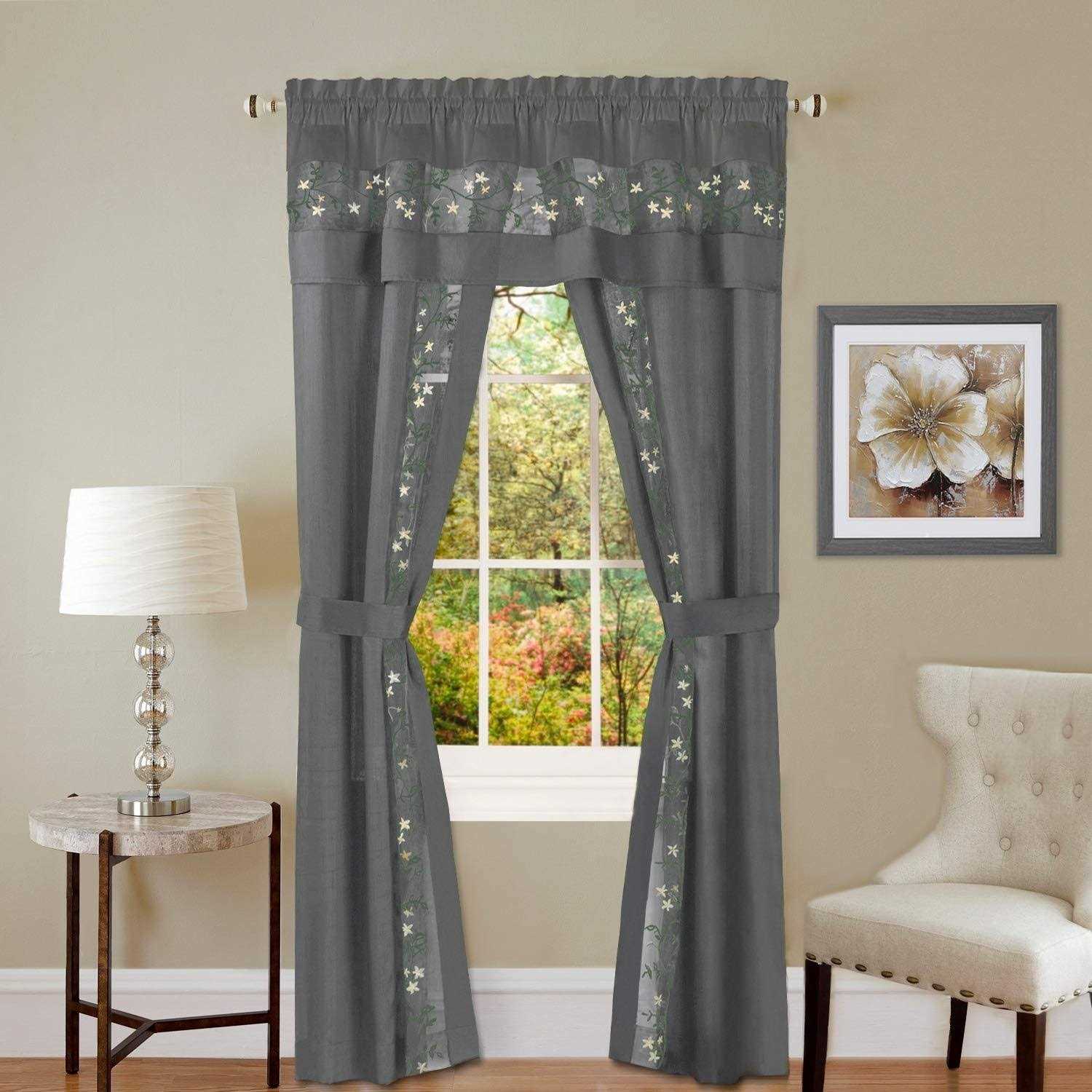 Achim Fairfield 5 Piece Window Curtain Set - Image 4