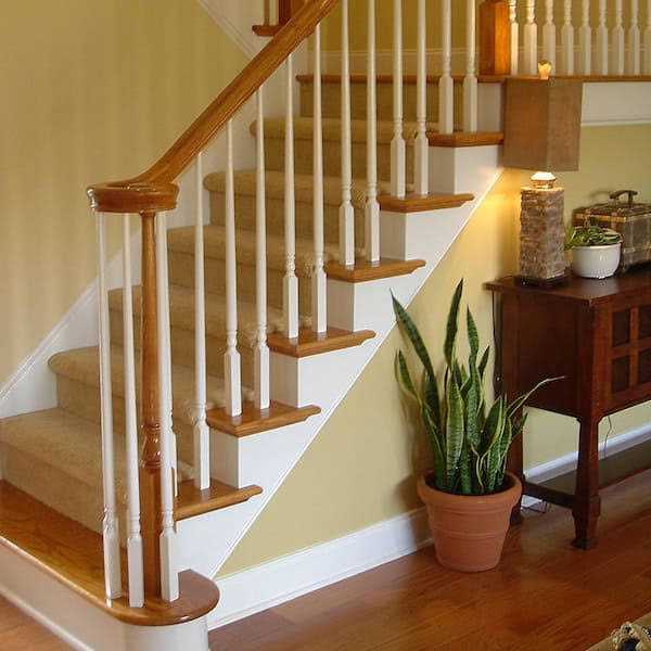 Stair Parts 1-1/4 in. 5015 Primed Pin Top Wood Baluster for Stair Remodel - Image 3