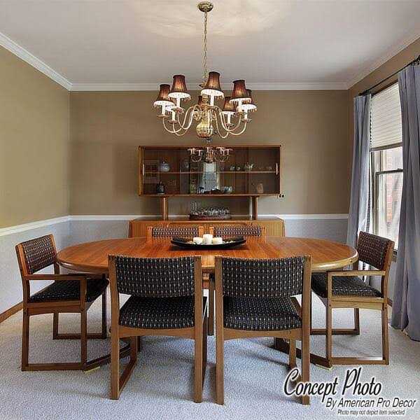 American Pro Decor 6 in. Long Plain Recycled Polystyrene Crown Moulding Sample - Image 3