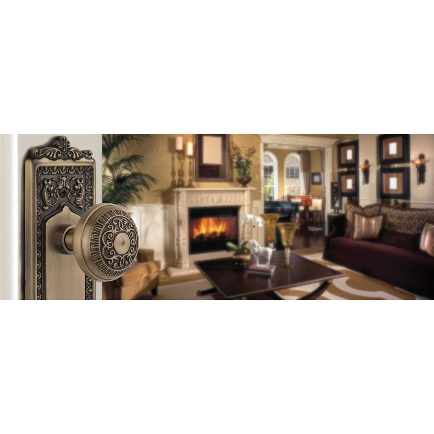 Nostalgic Warehouse Egg & Dart Plate Single Dummy Egg & Dart Door Knob - Image 3