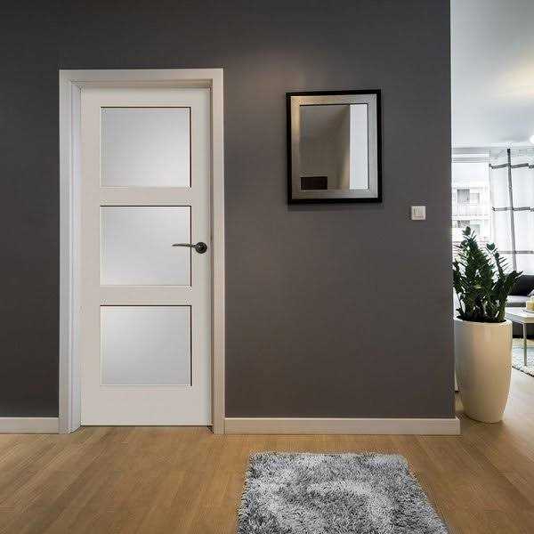 Trimlite 24 by 80 3-Lite Shaker Interior Slab Passage Door 2068pri8433GL - Image 3