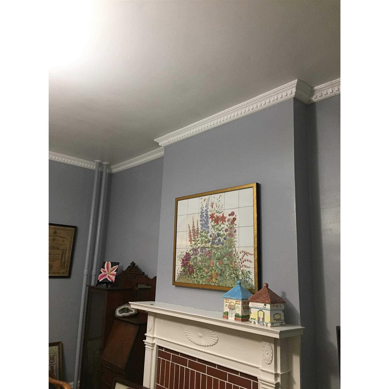 A La Maison Ceilings GK17pw-5 Dentil Diy Glue-up Foam Crown Molding - Image 3