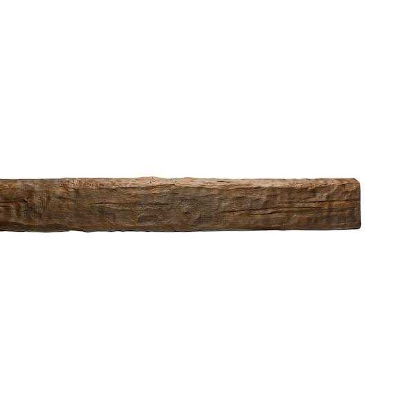 American Pro Decor 12.75 ft. Medium Oak Hand Hewn Faux Wood Beam - Image 5