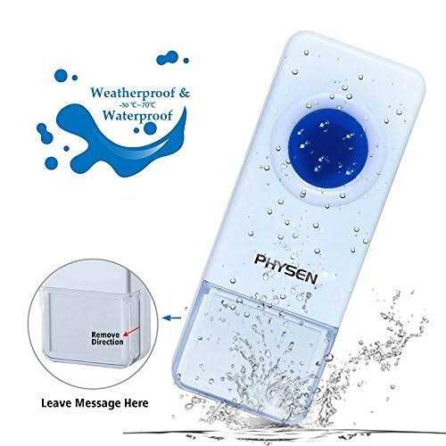 Physen Wireless Doorbell Physen Waterproof Door bell Chime Kit Operating at 1300-ft Range 58 Adjustable Melodies 5 Volume Levels - Image 2