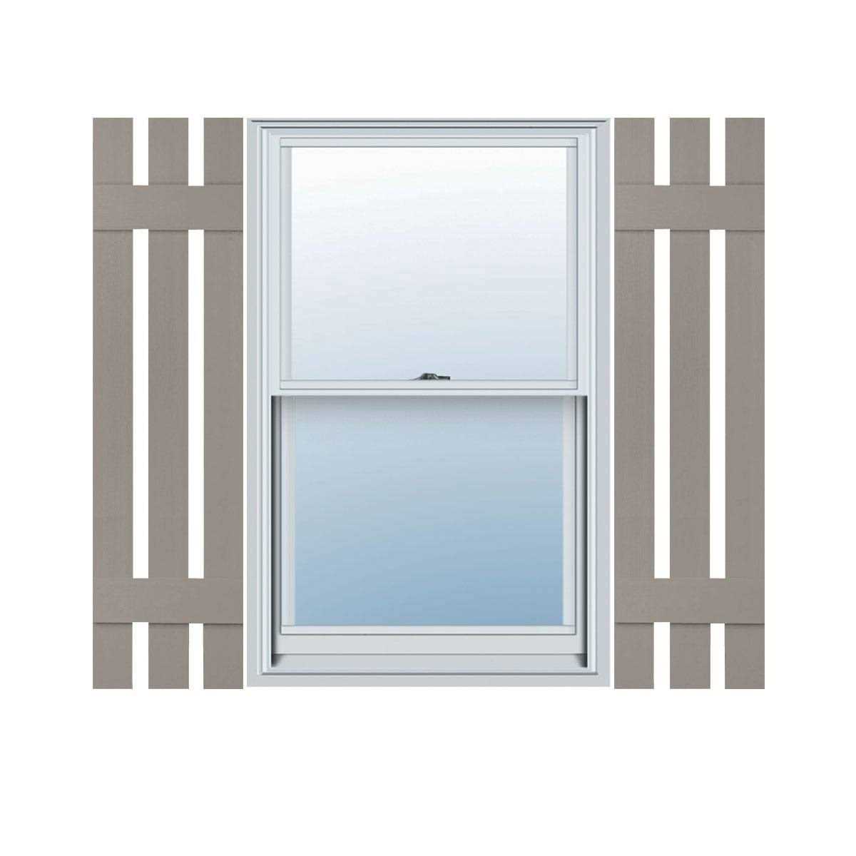 Mid America Standard Size Three Board Spaced Vinyl Shutters - Image 5