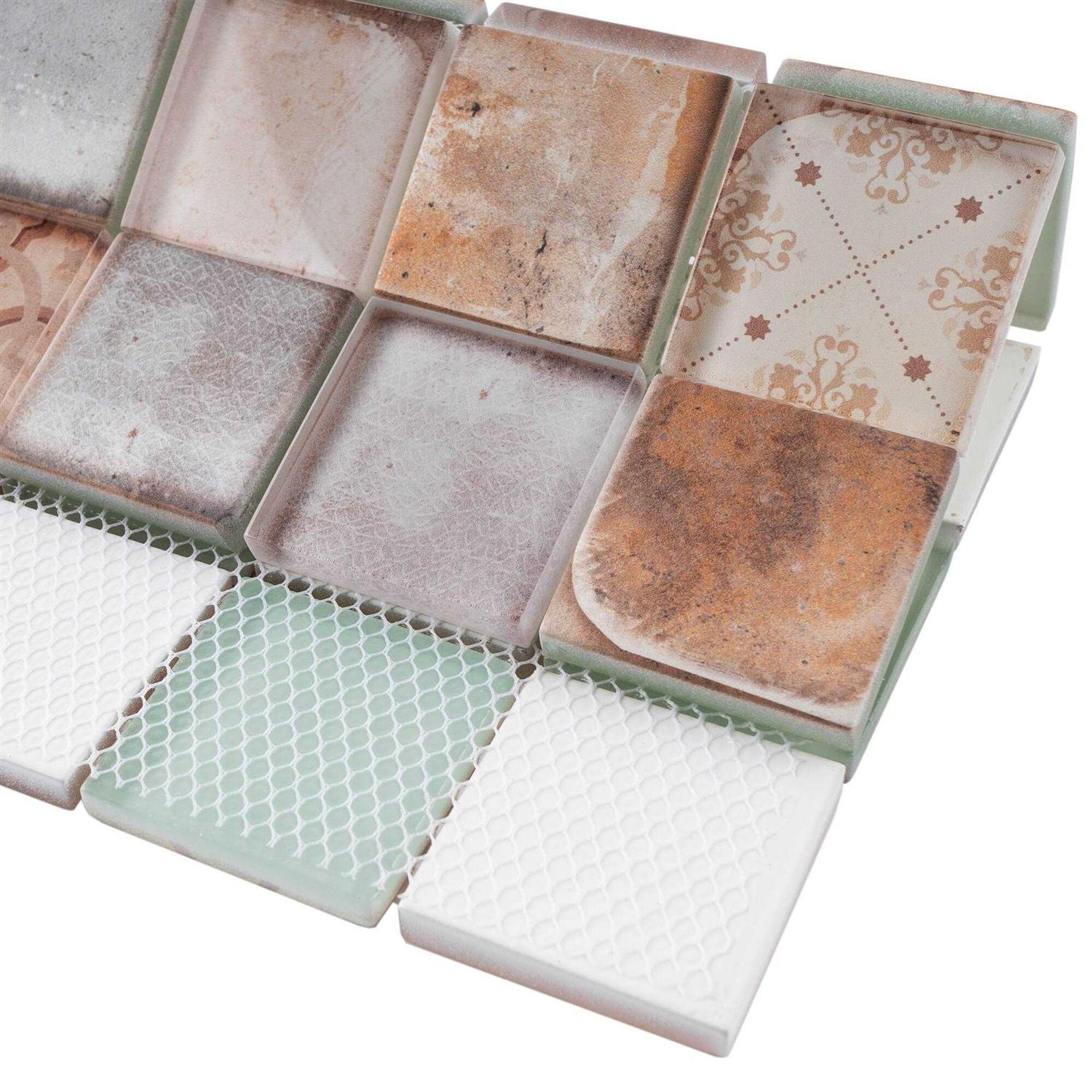 Classic Roman 2 x 2 Glass Grid Mosaic Wall Tile Supreme Tile - Image 5