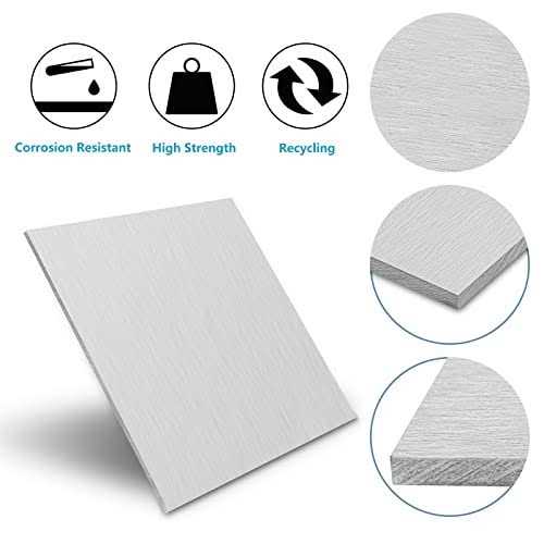 6061 Aluminum Sheet Metal 12 x 1/8 Inch Heavy Duty Aluminum Sheets Plates with Protective Film - Image 3