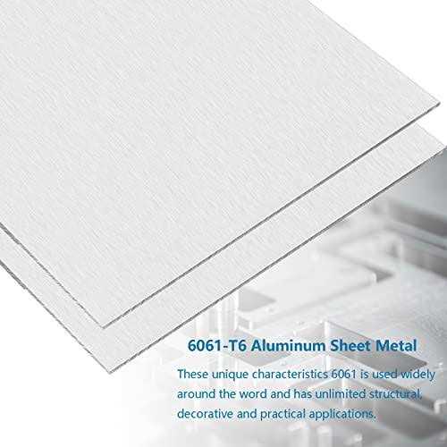 6061 Aluminum Sheet Metal 12 x 1/8 Inch Heavy Duty Aluminum Sheets Plates with Protective Film - Image 5