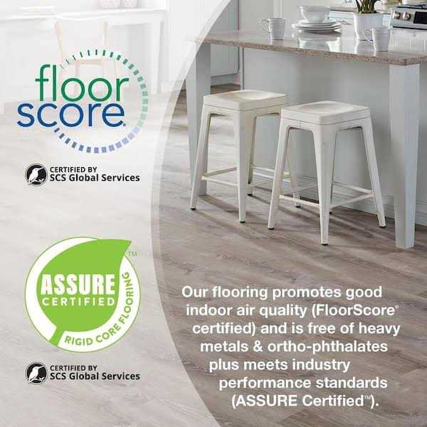 ALLURE 6 MIL x 7 in. W x 48 in. L Click Lock Waterproof Luxury Vinyl Plank Flooring - Image 3