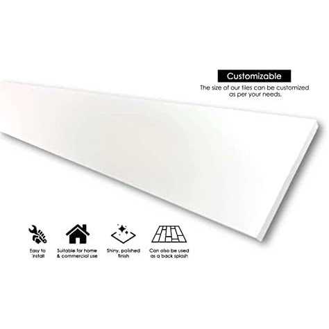 6x60 Solid White Engineered Threshold Marble TENEDOS - Image 4