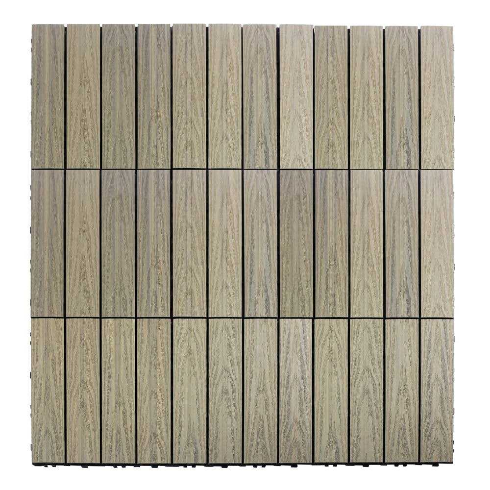 NewTechWood UltraShield Naturale 1& x 1& Outdoor Composite Quick Deck Tile - Image 5