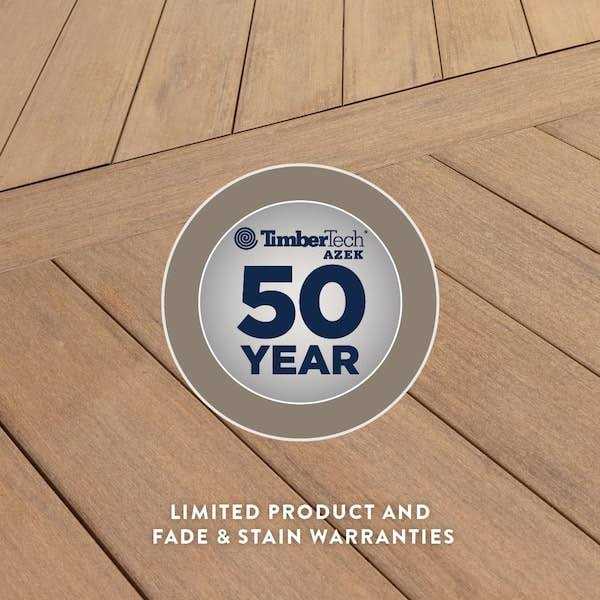 TimberTech Advanced PVC Vintage 5/4 in. x 6 in. x 1 ft. Square PVC Sample - Image 4