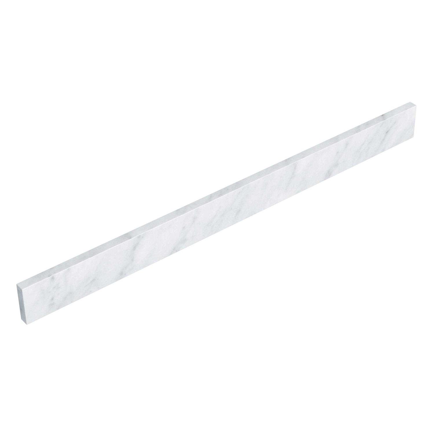 Wyndham Collection 36 in. Cultured Marble Backsplash in White - Image 3