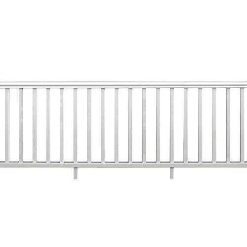 Veranda Traditional 8 ft. x 36 in. White PolyComposite Stair Rail Kit without Brackets - Image 3