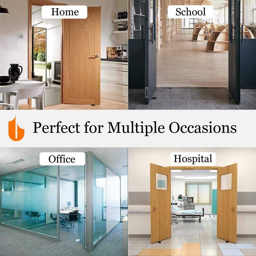 Urbanstrive Heavy Duty Rubber Door Stopper Wedge Sturdy and Stackable Door Stop - Image 5