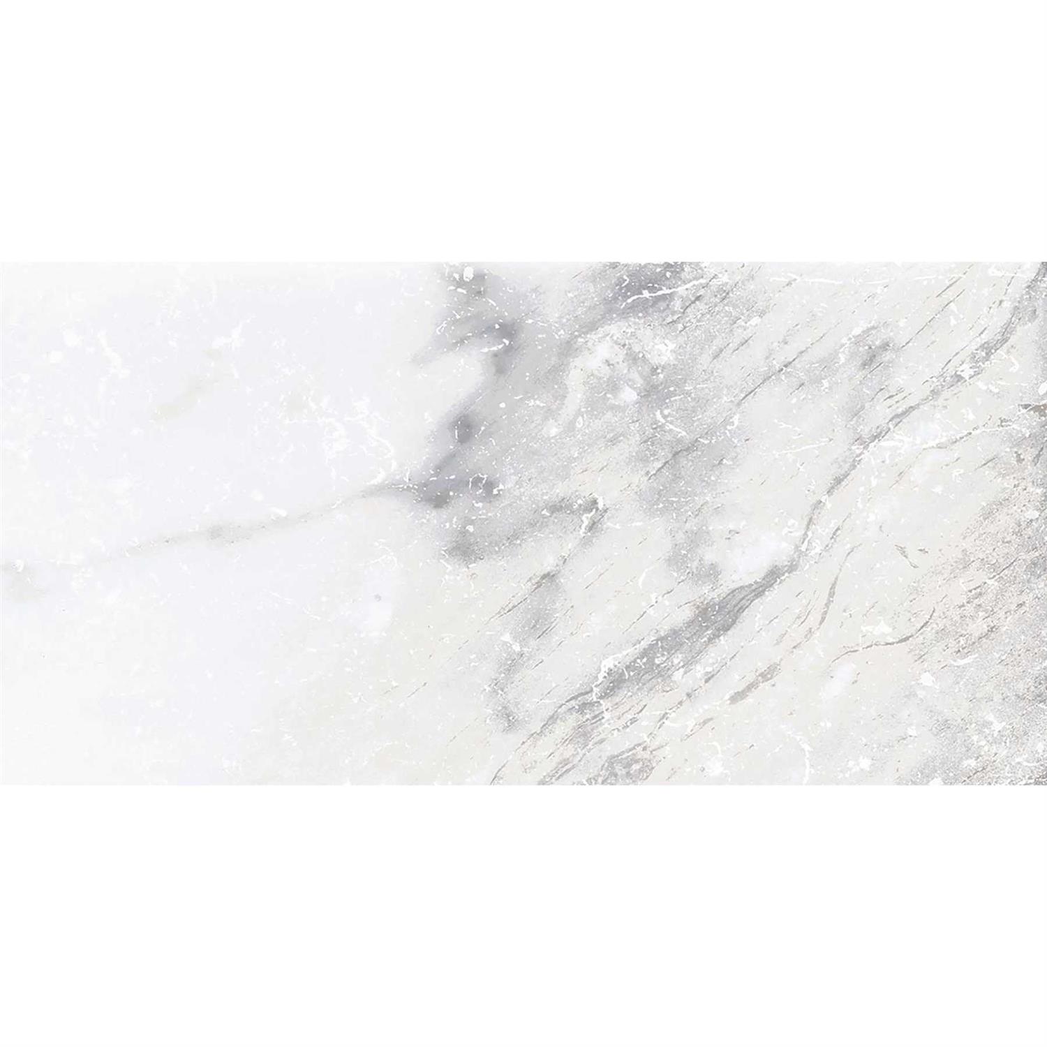 allen + roth Sovereign Stone Pearl 12-in Glazed Porcelain Marble Stone Look Floor and Wall Tile - Image 5