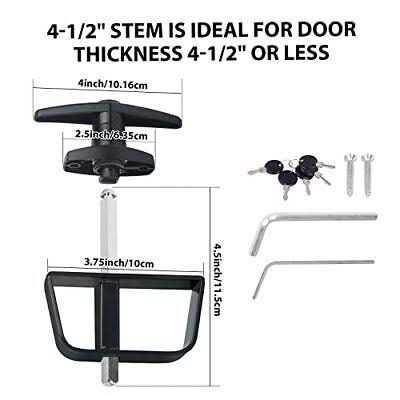 Shed Door Latch T-Handle Lock Kit with 5 KeysBTEOBFY Set 4 and 5 Stem Storage - Image 5