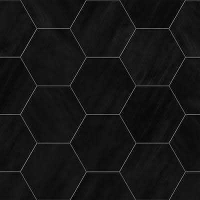 Corso Italia Ray Black HEX 8.5 in. x 10 in. Porcelain Floor and Wall Tile - Image 3