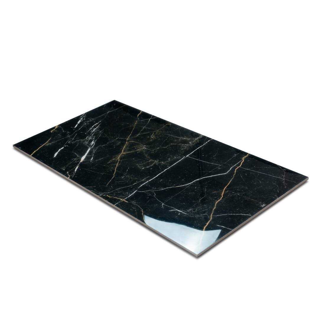 Apollo Tile Splendor 23.7 in. x 47.25 in. Polished Black Porcelain Rectangular Wall and Floor Tile - Image 4
