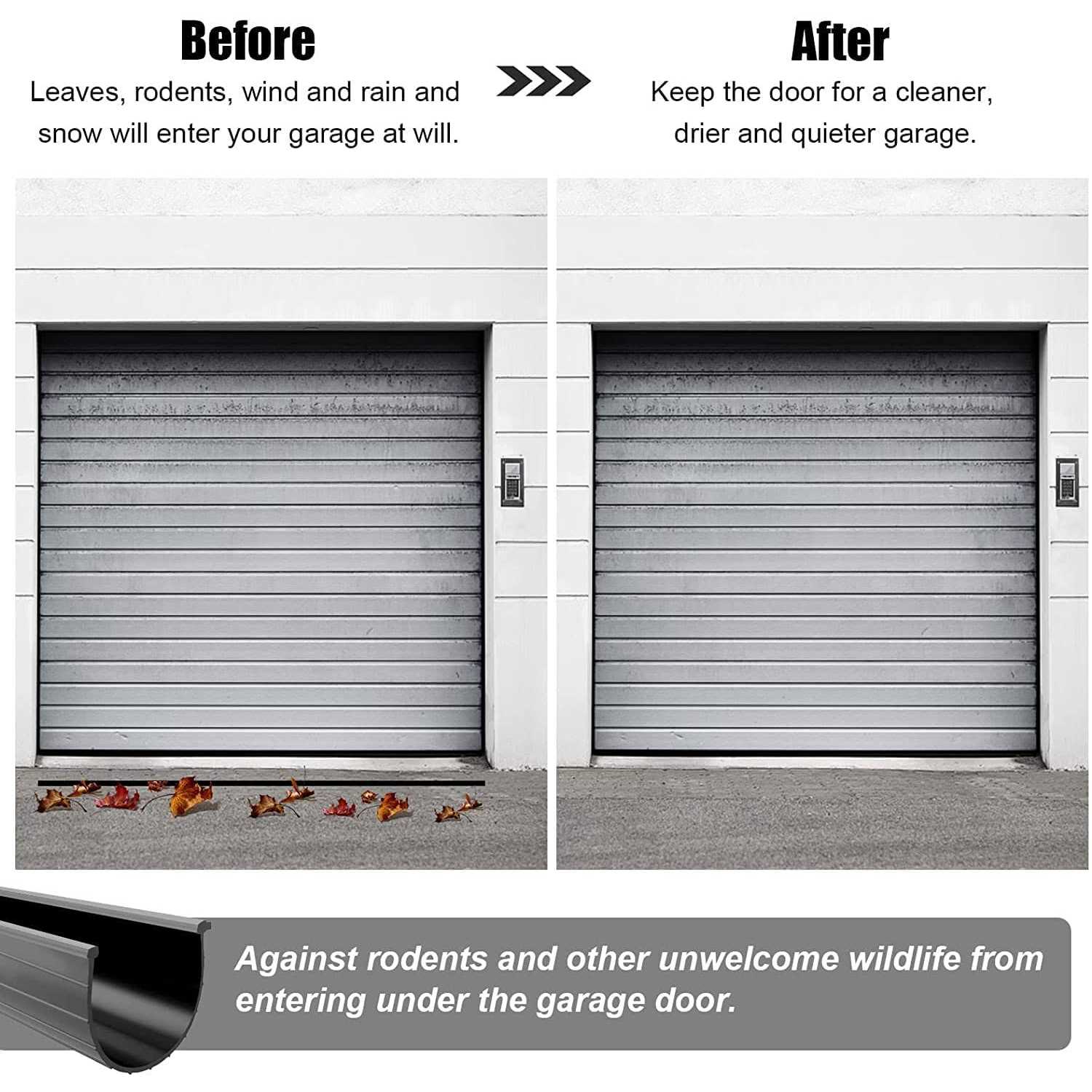 Replacement Wayne Dalton Garage Door Bottom Weather Seal 154448 for Weather Stripping Fit - Image 3