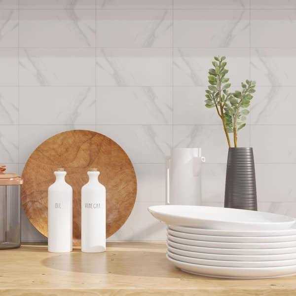 Avant Decor Florence Individual 4 in. x 8 in. Vinyl Peel and Stick Tile Backsplash LVT - Image 4
