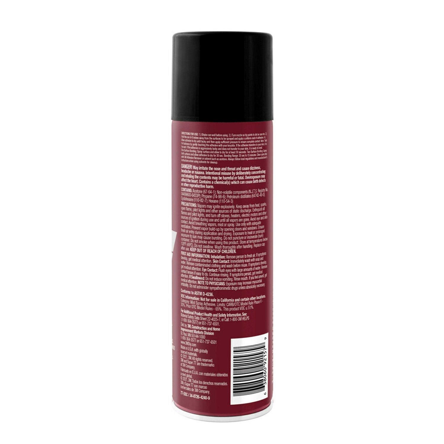 3M Super 77 Multipurpose Adhesive Spray - Image 4