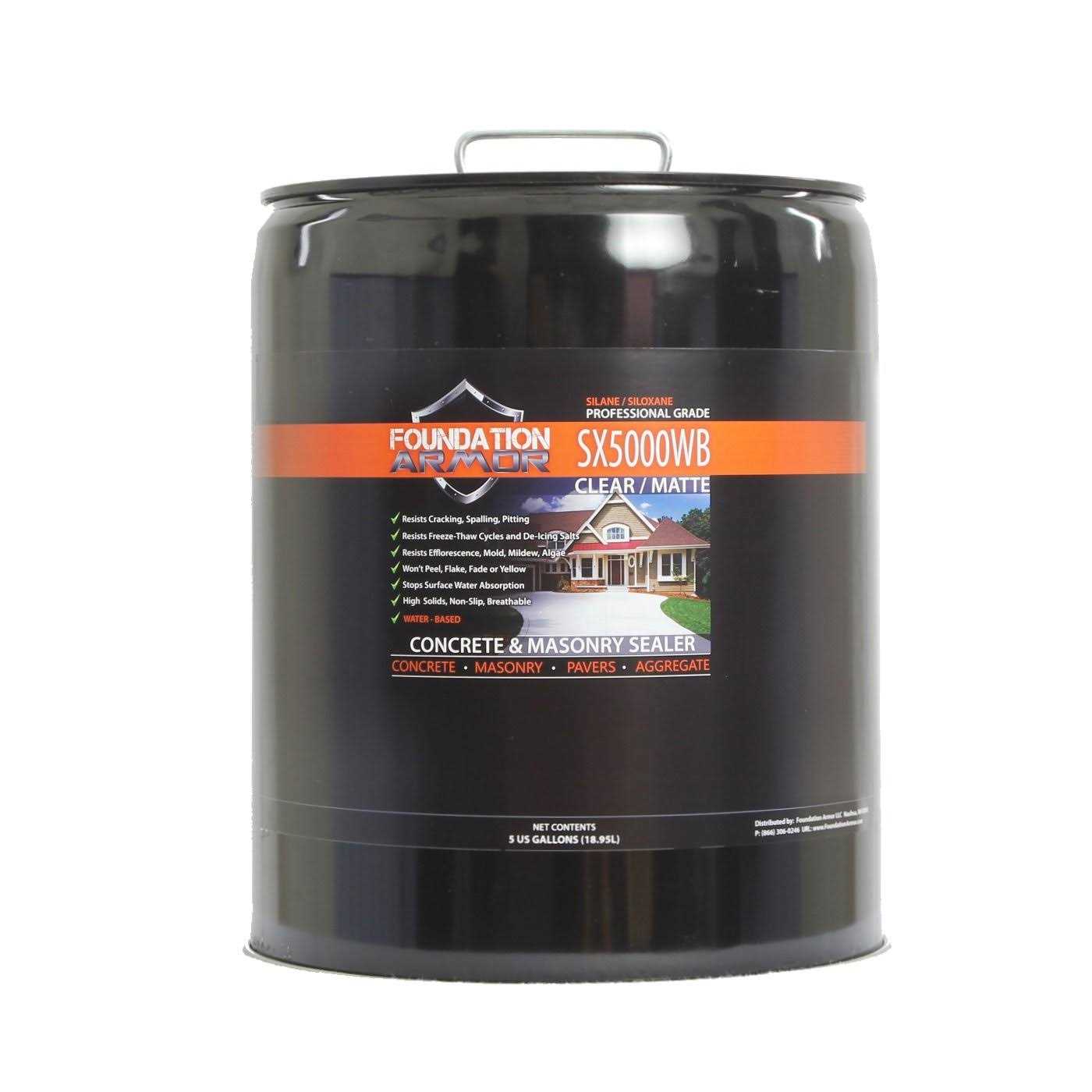 Armor SX5000 WB Penetrating Silane Siloxane Concrete Sealer and Masonry Water Repellent 5 gal - Image 4