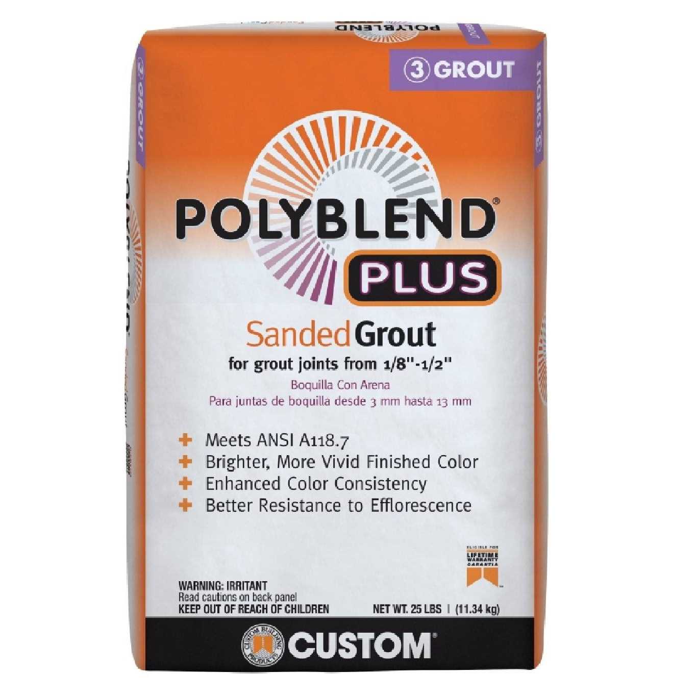 Custom Building Products Polyblend Plus Sanded Grout