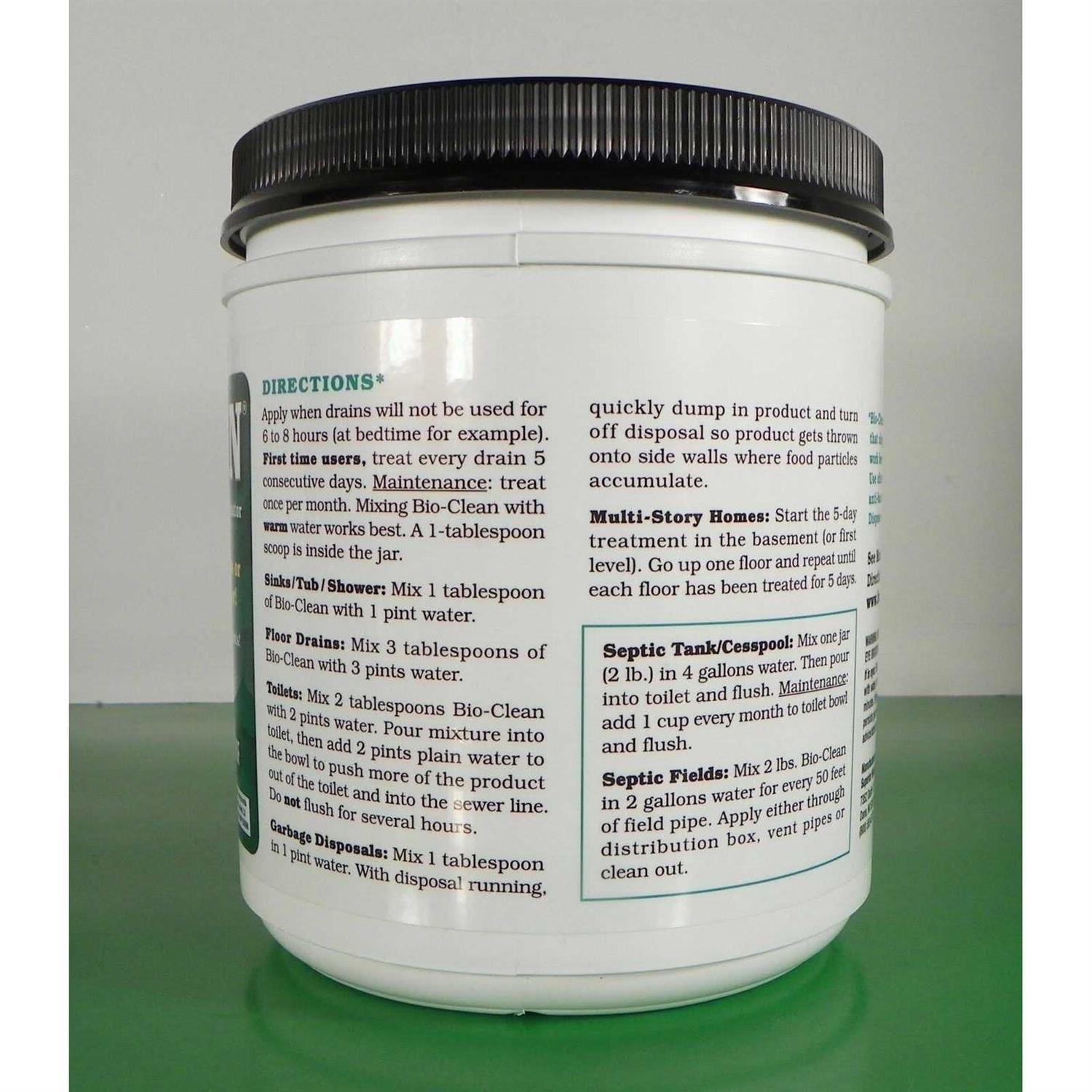 Bio-Clean Drain Septic 2# Can Cleans Drains - Image 4