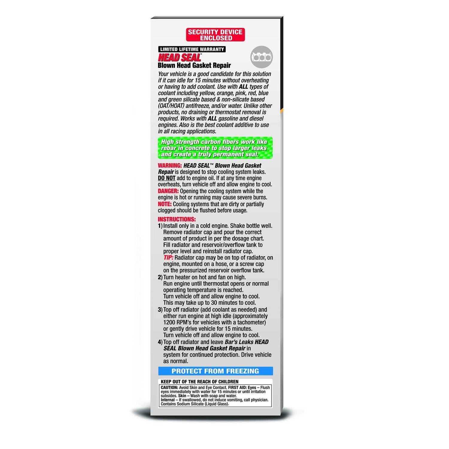 Bar's Leaks HG-1 Head Seal Blown Head Gasket Repair - Image 3