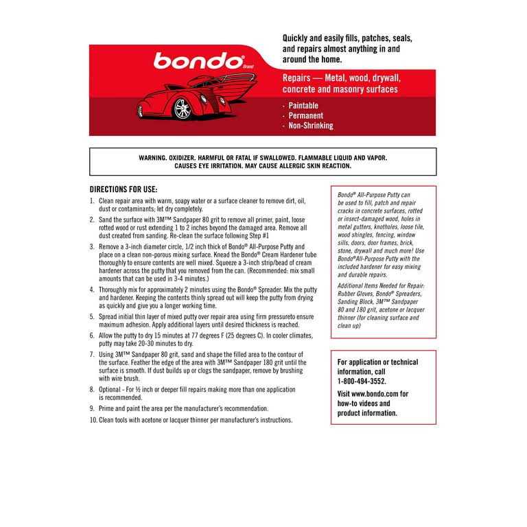 Bondo All-Purpose Putty - Image 5