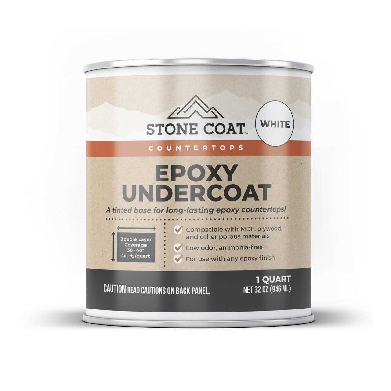 Stone Coat Countertops Epoxy Undercoat Epoxy Paint and Primer Mix for Coating Mdf, Plywood, and Other Porous Materials! Use with DIY Epoxy Resin - Image 2
