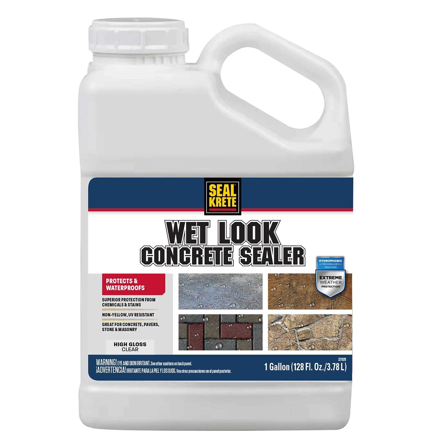 Clear Seal-Krete Wet Look Turbo High Gloss Concrete Sealer-372707