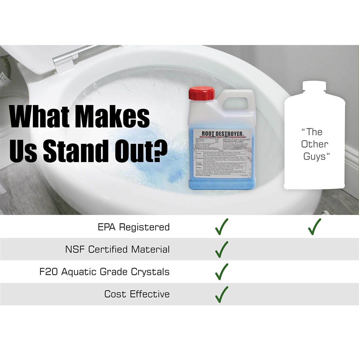 Root Destroyer – 1lb Root Killer for Sewer & Septic Systems - Image 3