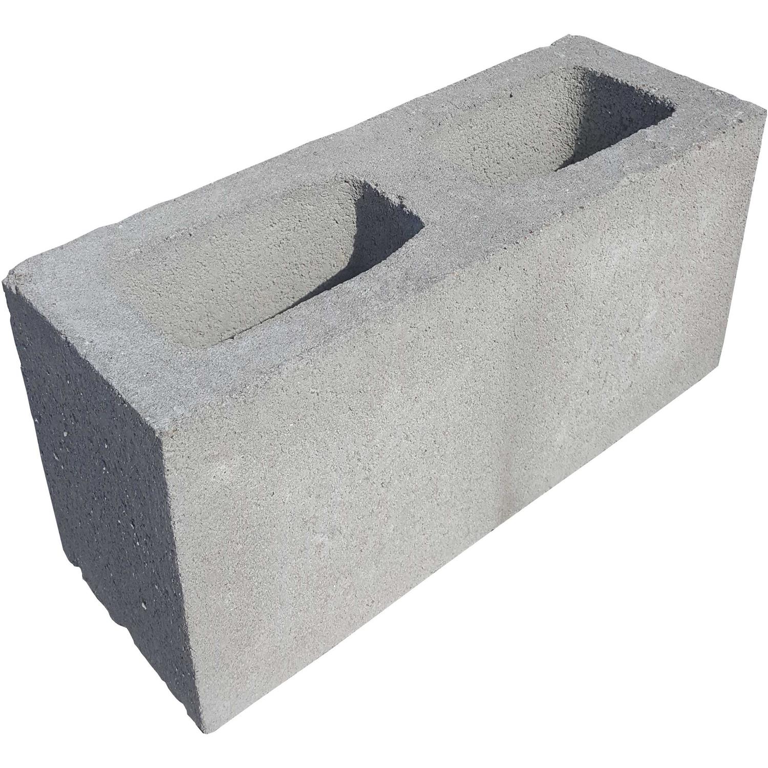 Unbranded 6-in W x 8-in H x 16-in L Standard Cored Concrete Block 097089 - Image 3