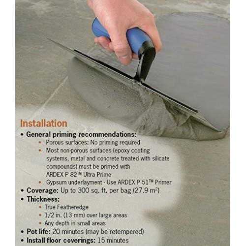 Ardex Self Drying Cement Based Feather Finish 10 lbs Bag - Image 4