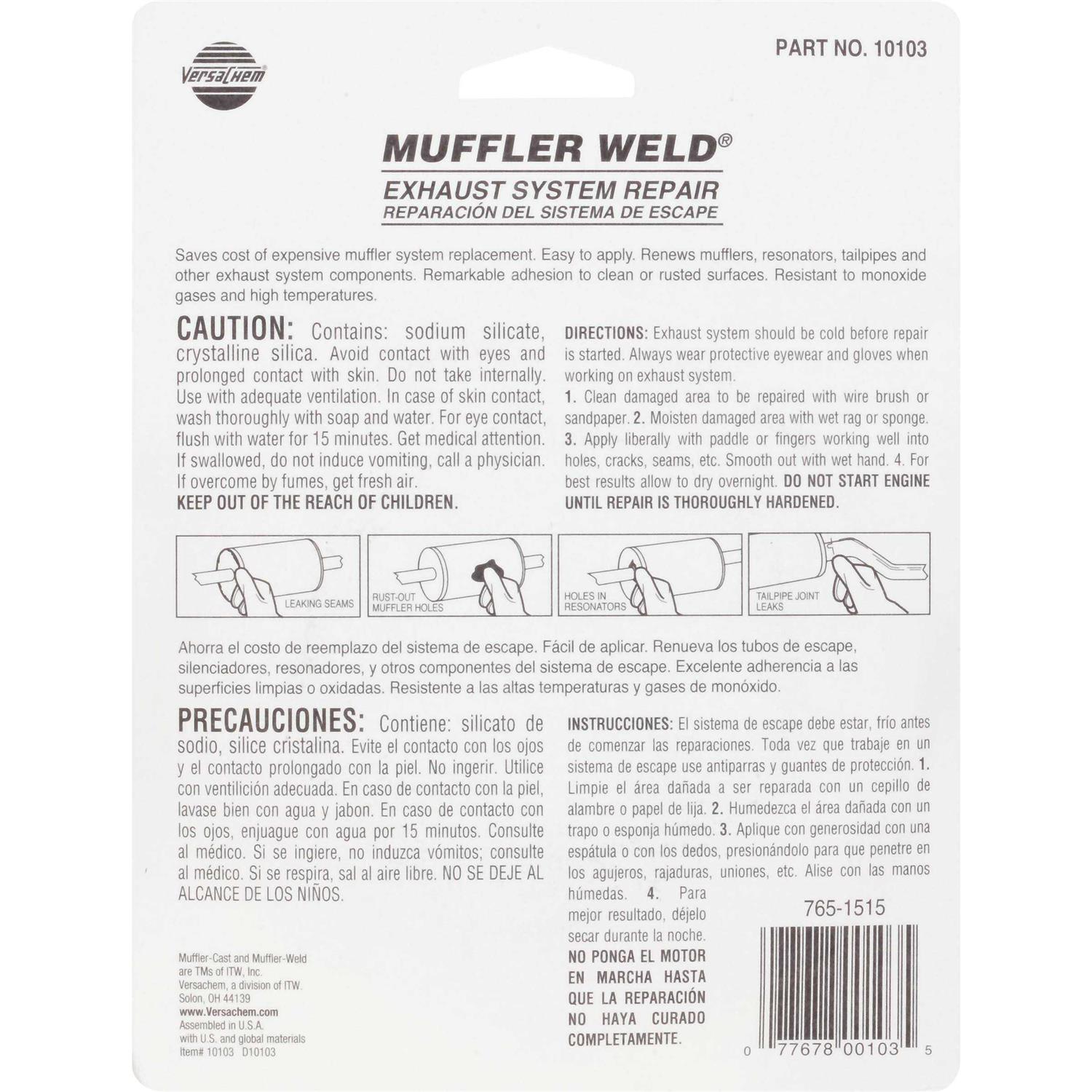 Versachem 10103 Muffler Weld Repair & Sealer - Image 4
