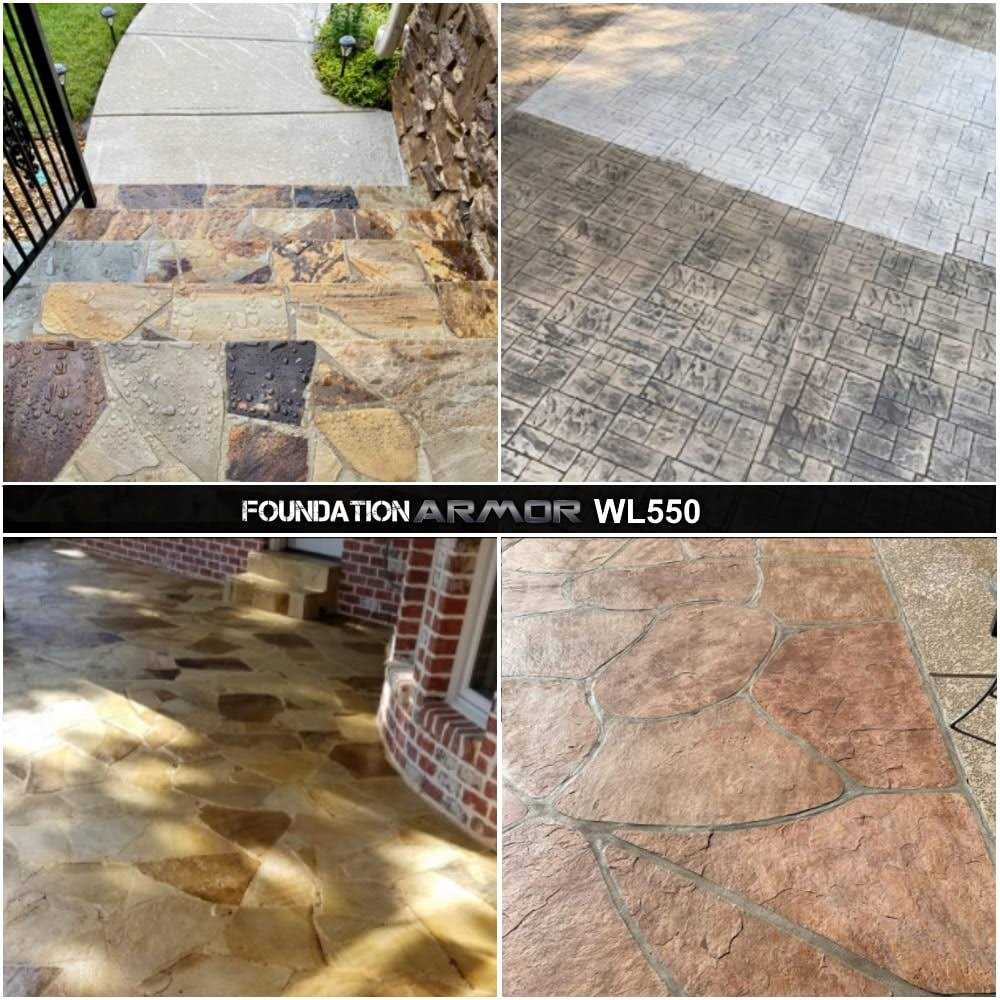 Foundation Armor WL550 Matte Wet Look Sealer For Concrete, Brick, Pavers, And Natural Stone WL5501GAL - Image 2