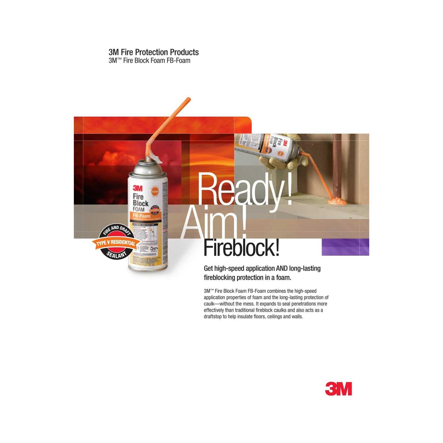 3M FB-Foam-Orange Fire Block Foam - Image 4