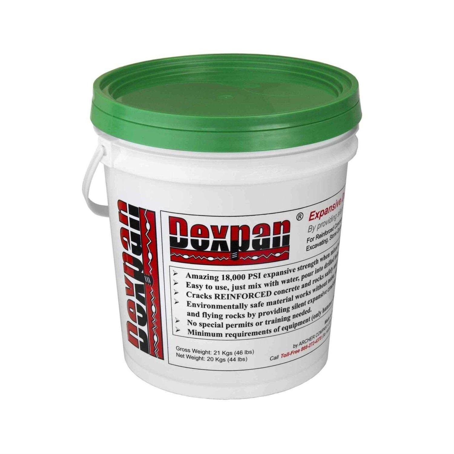 Dexpan Expansive Demolition Grout 11 lb. Bucket for Rock Breaking