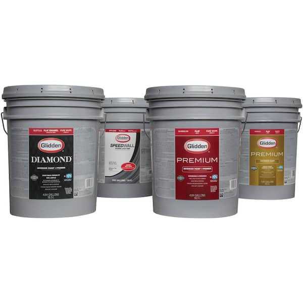 Glidden Premium 5 gal. Satin Latex Exterior Paint Hardware&Tools