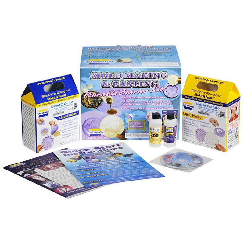 Smooth-On Inc. Moldmaking Casting Pourable Silicone Starter Kit - Image 3