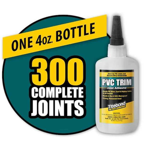 Titebond 4 oz. PVC Trim Joint Adhesive - Image 4