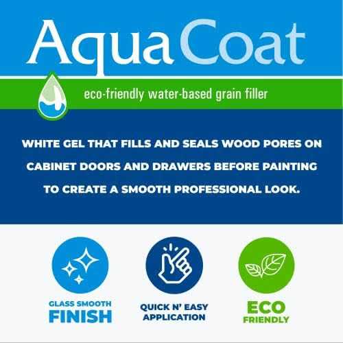 Aqua Coat Best White Cabinet Wood Grain Filler - Image 5