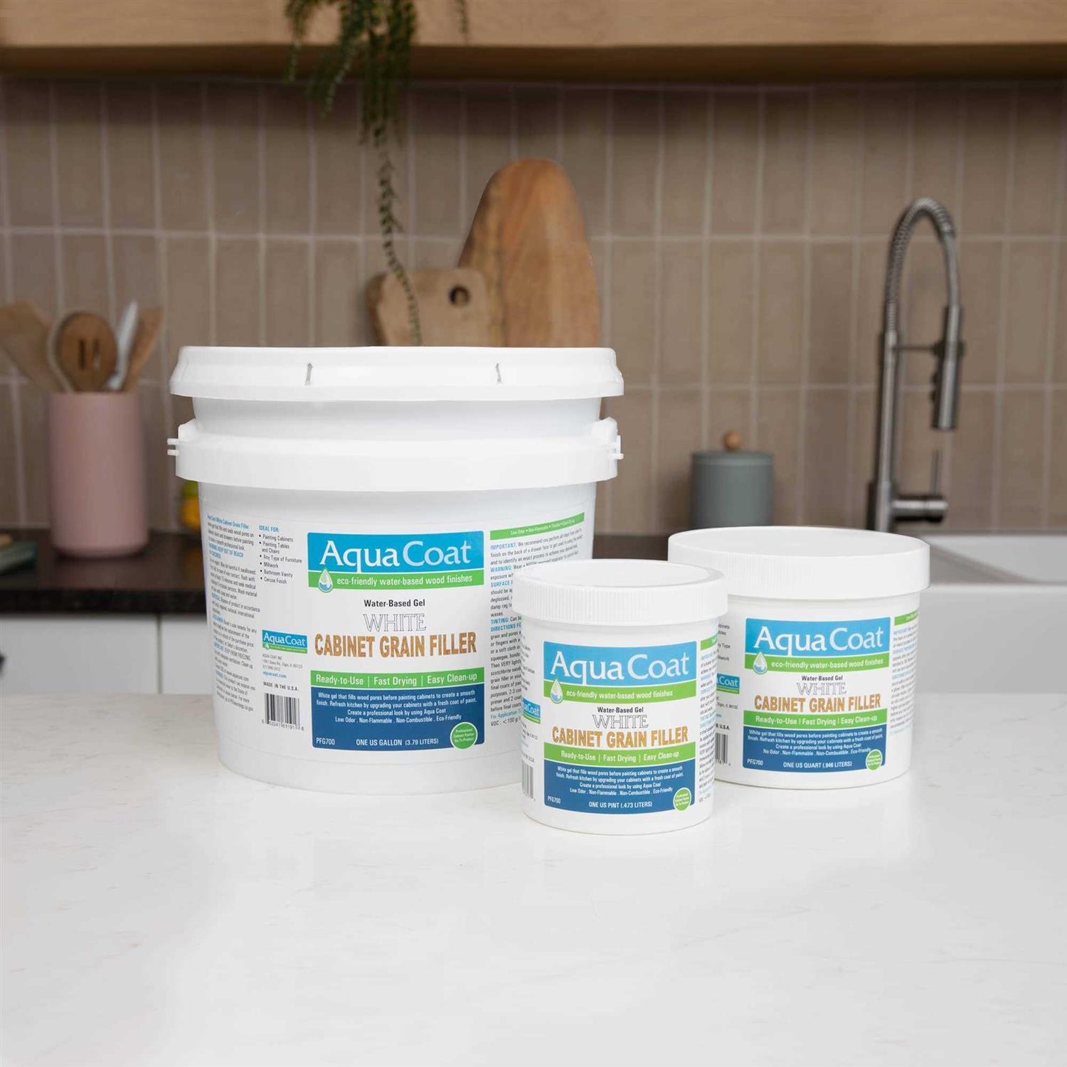 Aqua Coat Best White Cabinet Wood Grain Filler - Image 4