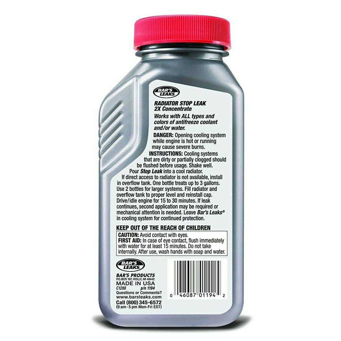Bar's Leaks 1194 Radiator Stop Leak Concentrate 6 Oz - Image 5