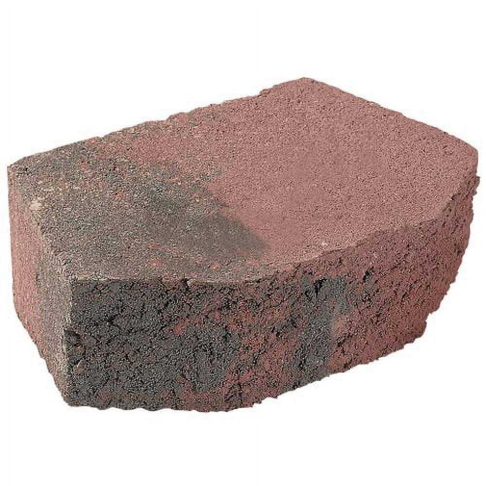 Lowe's 12-in x 4-in x 8-in Red/Charcoal Concrete Retaining Wall Block
