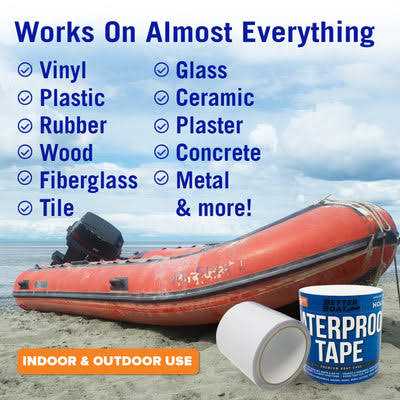 Better Boat Waterproof Tape for Leaks Thick Heavy Duty Water Proof Tape Sealing Marine Grade Outdoor Pools - Image 5