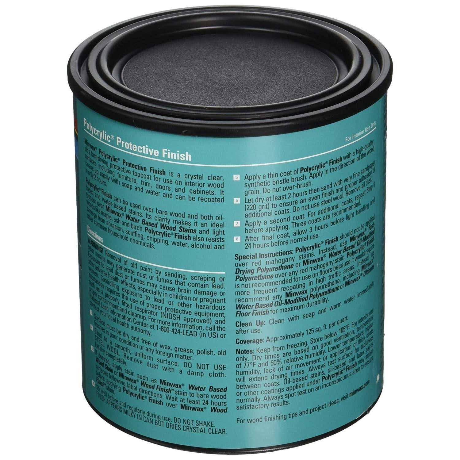 Minwax Polycrylic Protective Finish - Image 4